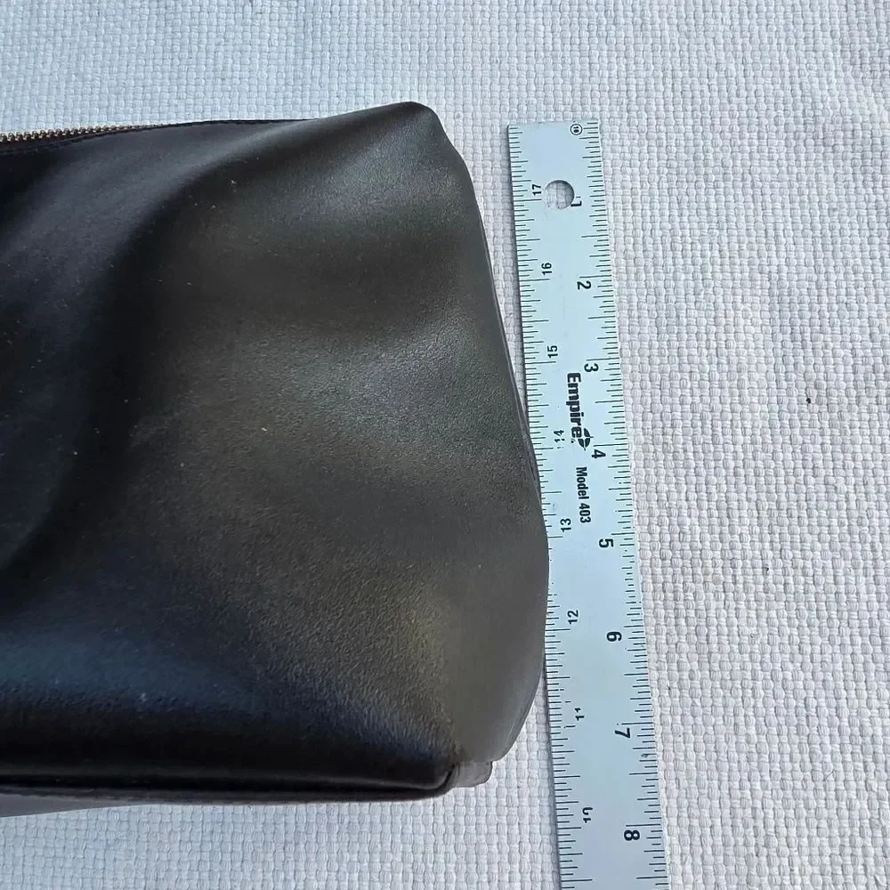 Staud black cosmetic bag